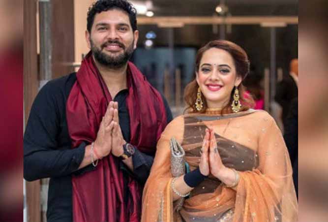 Yuvraj Singh and Hazel Keech