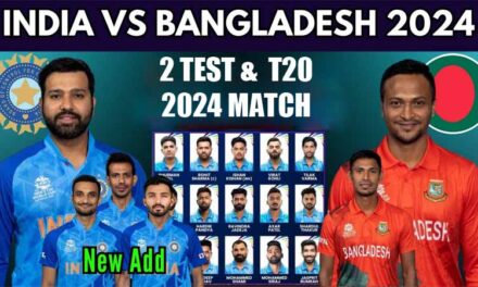 भारत और बांग्लादेश टेस्ट और t20 मैच 2024 शेड्यूल प्लेयर्स लिस्ट । India vs Bangladesh Test & T20 Match Series 2024 Schedule Hindi
